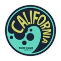 California surfer tee graphic Royalty Free Stock Photo