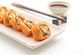 california sushi roll - japanese food style Royalty Free Stock Photo