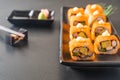 california sushi roll - japanese food style Royalty Free Stock Photo