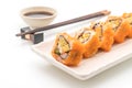 california sushi roll - japanese food style Royalty Free Stock Photo