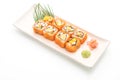 california sushi roll - japanese food style Royalty Free Stock Photo