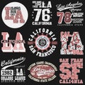 California T-shirt fashion Typography