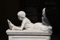 California Travel Series - Marble Sculpture of Young Girl Reading a Book at Allegretto Vineyard Resort in Paso Robles Royalty Free Stock Photo