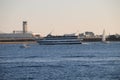 California Travels - Cruise ship on San Diego Harbor near Point Loma Royalty Free Stock Photo