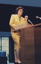 Dianne Feinstein at Temple B'nai Abraham in Livingston, NJ, in May, 1992