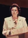 Dianne Feinstein Speaks at Temple B'nai Abraham in Livingston, NJ, in May, 1992