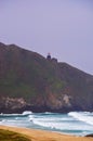 Point Sur Light Station, lighthouse, cliff, beach, rock, Pacific Ocean, California, United States of America, Usa Royalty Free Stock Photo