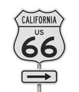 California US route 66 road trip USA highway road sign