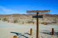 CALIFORNIA, USA - NOVEMBER 26, 2019: information sign Brooklyn Mine Jeep Trail, Old Dale Road, CA