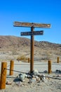 CALIFORNIA, USA - NOVEMBER 26, 2019: information sign Brooklyn Mine Jeep Trail, Old Dale Road, CA