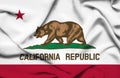 California waving flag Royalty Free Stock Photo