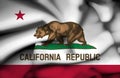 California waving flag Royalty Free Stock Photo