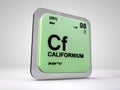 Californium - Cf - chemical element periodic table