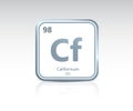 Californium symbol icon