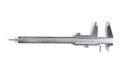 Caliper closeup on white background view from top. Royalty Free Stock Photo