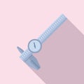 Caliper height icon flat vector. Gauge calliper Royalty Free Stock Photo