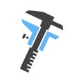 Caliper icon vector image.