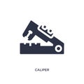 caliper icon on white background. Simple element illustration from measurement concept Royalty Free Stock Photo