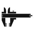 Caliper tool icon simple vector. Dial calliper Royalty Free Stock Photo