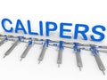 Calipers blue array