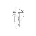 Calipers icon. Element of Measuring items for mobile concept and web apps. Icon for website design and development, app developmen Royalty Free Stock Photo