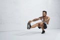 Calisthenic and bodyweight exercises Royalty Free Stock Photo