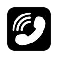 Call app, caller icon. Editable vector logo