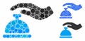 Call bell Composition Icon of Round Dots