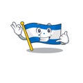 Call cartoon flag honduras in with mascot