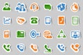 24 Call Center Communication Icons - Sticker