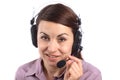 Call center girl Royalty Free Stock Photo