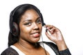 Call center girl Royalty Free Stock Photo