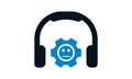 Call Center icon in image, vector eps, flat web, material icon, UI illustration Royalty Free Stock Photo