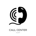 call center icon in trendy design style. call center icon isolated on white background. call center vector icon simple and modern Royalty Free Stock Photo