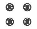 call center icon Vector illustration Royalty Free Stock Photo