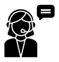 Call center Isolated Vector Icon which can easily modify or edit Royalty Free Stock Photo