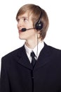 Call center male operator Royalty Free Stock Photo
