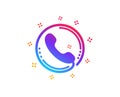 Call center service icon. Phone support sign. Vector Royalty Free Stock Photo