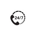 24 7 call center support icon
