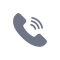 Call, Communication, Phone Flat Color Icon. Vector icon banner Template