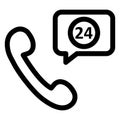 Call, contact Isolated Vector icon which can easily modify or edit Royalty Free Stock Photo