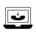 Call Glyph Style vector icon which can easily modify or edit Royalty Free Stock Photo