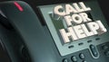 Call for Help Customer Service Assistance Phone