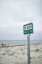 A call for help sign at the beach Royalty Free Stock Photo