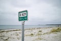 A call for help sign at the beach Royalty Free Stock Photo