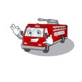 Call me funny fire truck mascot picture style