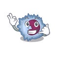 Call me funny monocyte cell mascot picture style