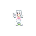 Call me funny pink glass of wine mascot picture style