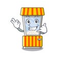 Call me popcorn vending machine in mascot shape