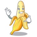 Call me tasty fresh banana mascot cartoon style